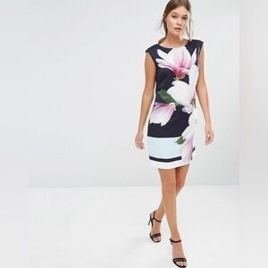 Ted Baker Dalyn Shift Dress in Magnolia Stripe Print
